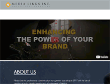 Tablet Screenshot of medialinksinc.com